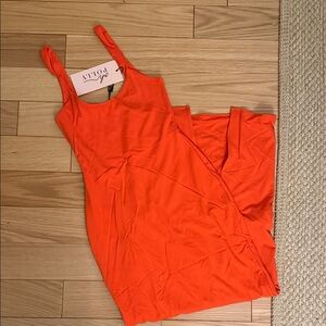 Oh Polly Fiery Orange Dress size 4 NWT